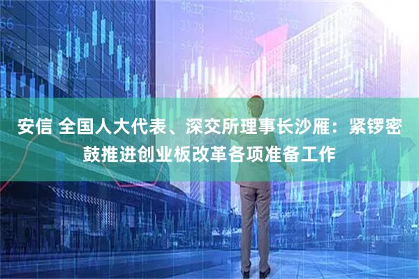 安信 全国人大代表、深交所理事长沙雁：紧锣密鼓推进创业板改革各项准备工作
