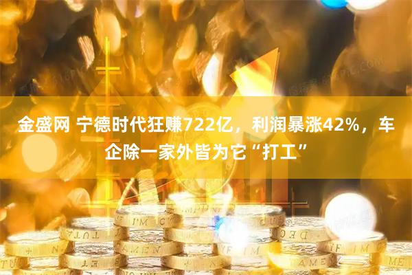 金盛网 宁德时代狂赚722亿，利润暴涨42%，车企除一家外皆为它“打工”